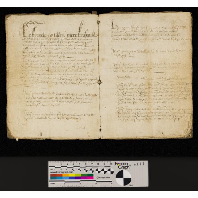 St Peter Port: Greffe, Langlois A.2 Livre de Perchage (1576) for Fief des Coltons