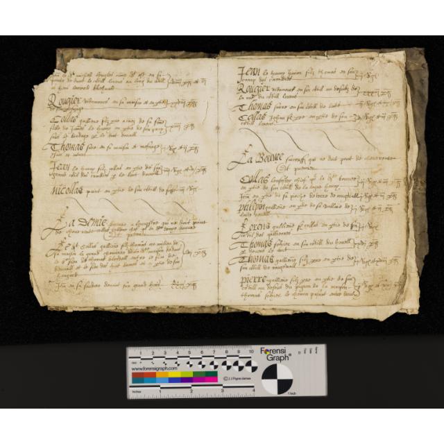 St Peter Port: Greffe, Langlois A.2 Livre de Perchage (1595 and 1644) for Fief Thomas Blondel