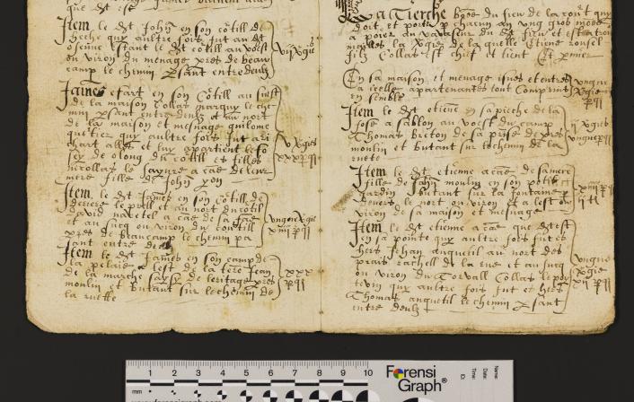 St Peter Port: Greffe, Langlois A.2 Livre de Perchage (1602) for Fief de la Cour 