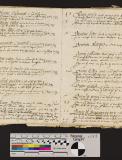 St Peter Port: Greffe, Langlois C.2 Notebook containing list of properties on Fief Le Comte that pay Champart (pre-1592)